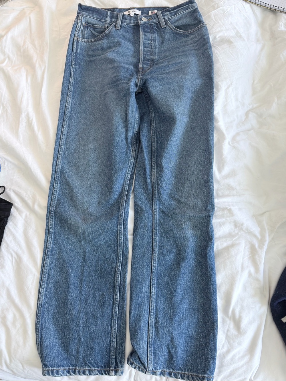 Re/Done Women's Blue Bootcut Jeans